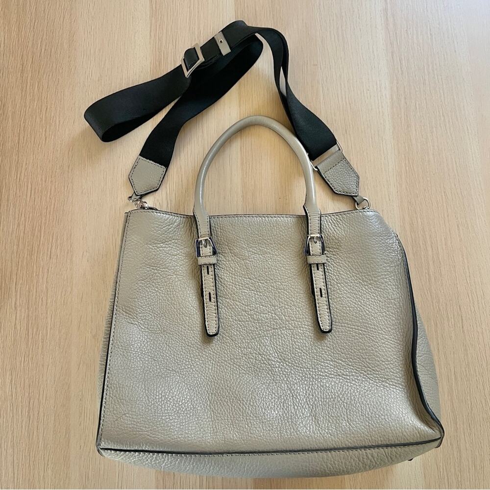Botkier Gray Leather Tote Bag